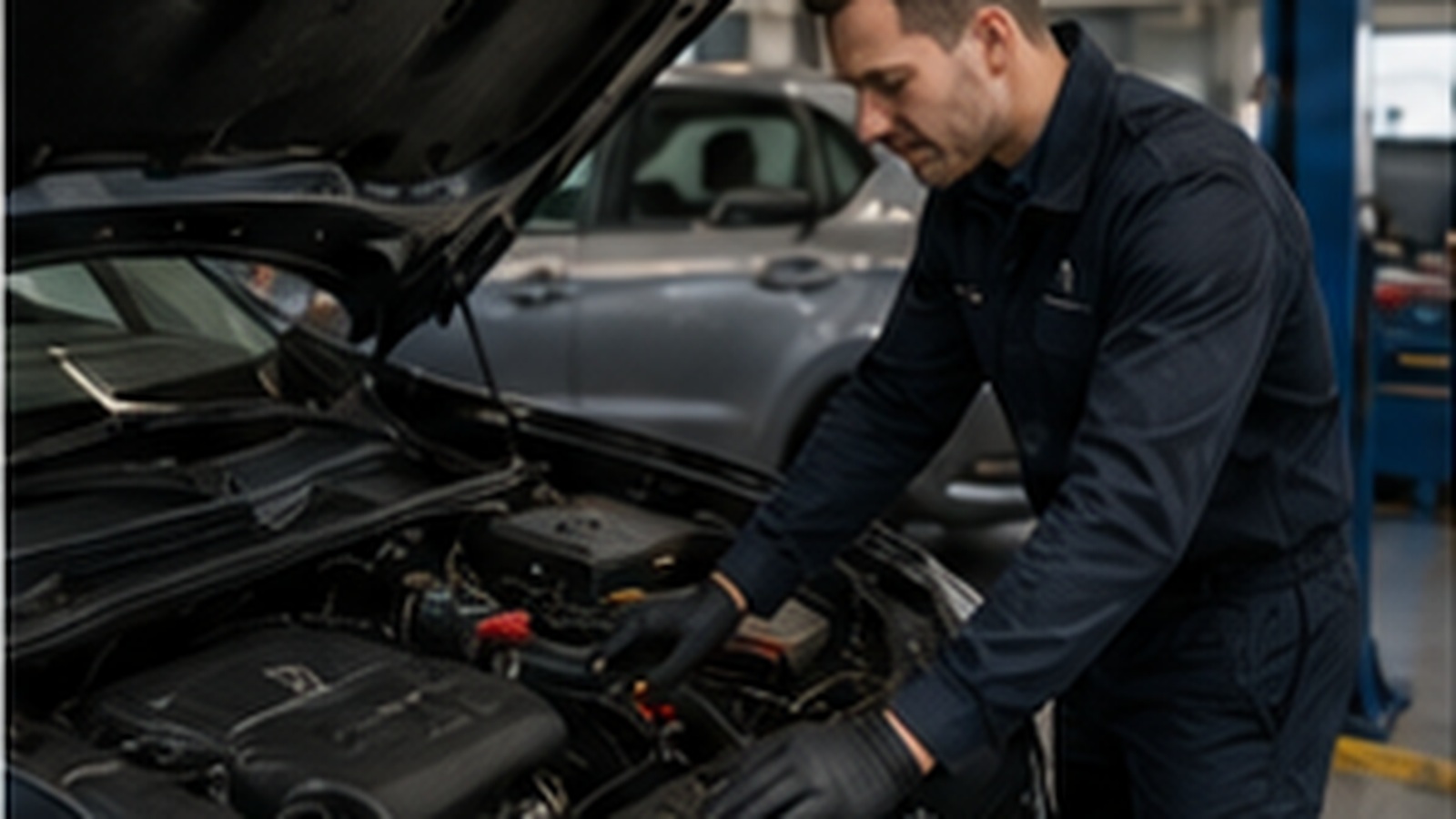 Fahrzeugprüfung beim PEUGEOT-Service